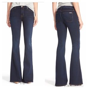 Hudson Mia 5-pocket mid-rise flare Del Mar…